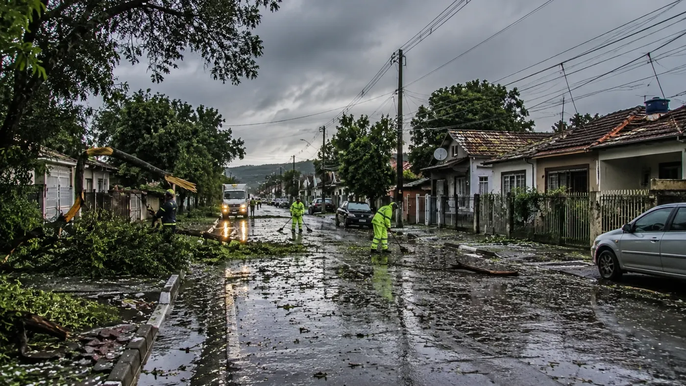 Temporal provocou quedas de árvores, alagamentos, bloqueios em estradas