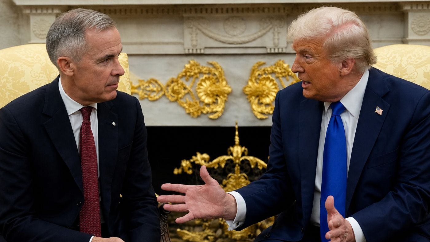 Estados Unidos e Canadá negociam suspensão de novas tarifas comerciais de 50%.