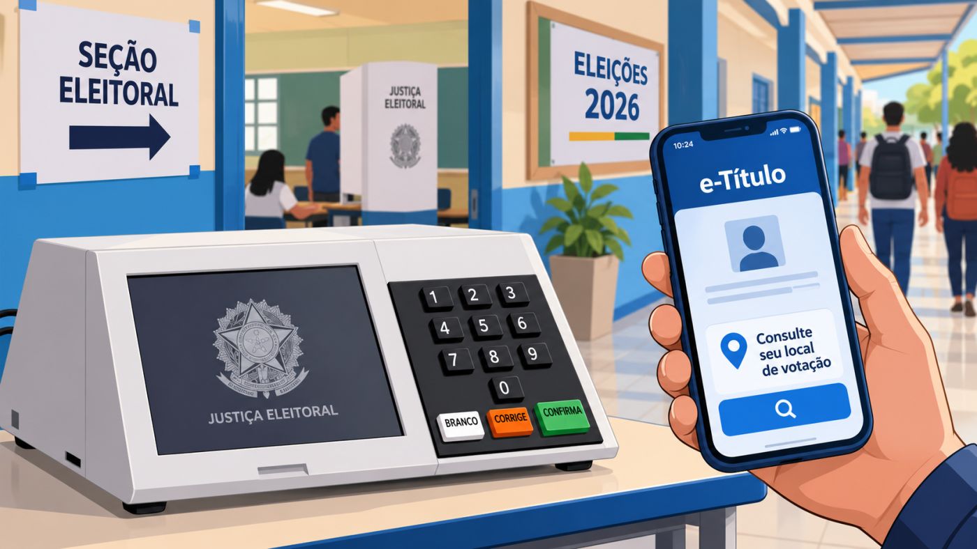 TSE orienta eleitores a conferir o endereço atualizado de suas seções antes do segundo turno das eleições 2026, marcado