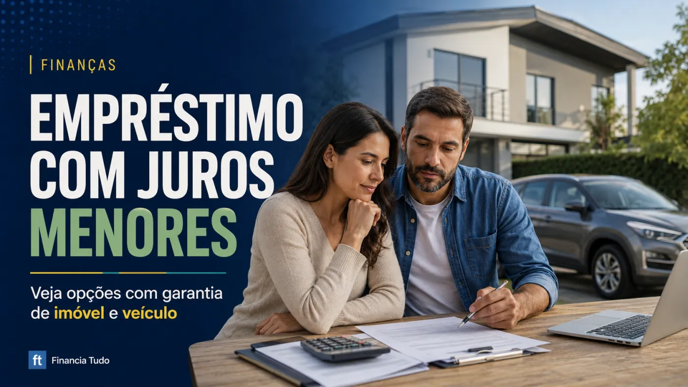 Crédito com garantia pode ajudar a encontrar empréstimos com juros menores.