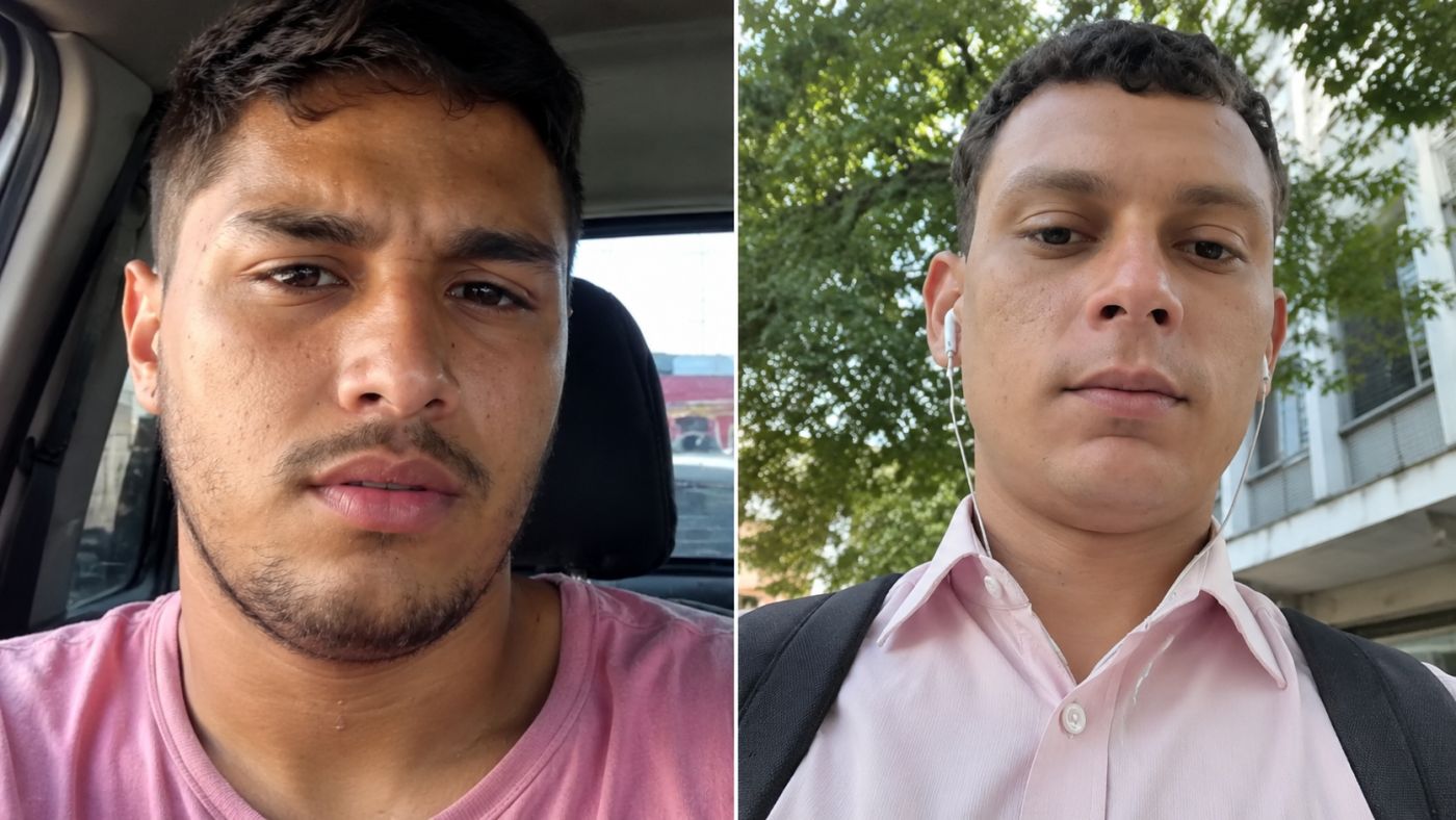 Davi Santos Machado à esquerda e Cláudio Rafael Landeiro Moreira à direita Imagem: Reprodução / Redes Sociais