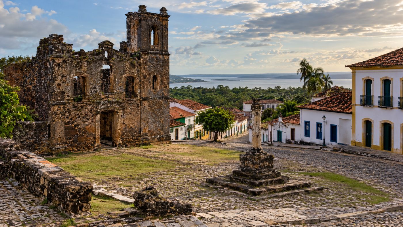 Alcântara, no Maranhão, preserva ruínas, igrejas e casarões coloniais ao mesmo tempo em que abriga uma das principais