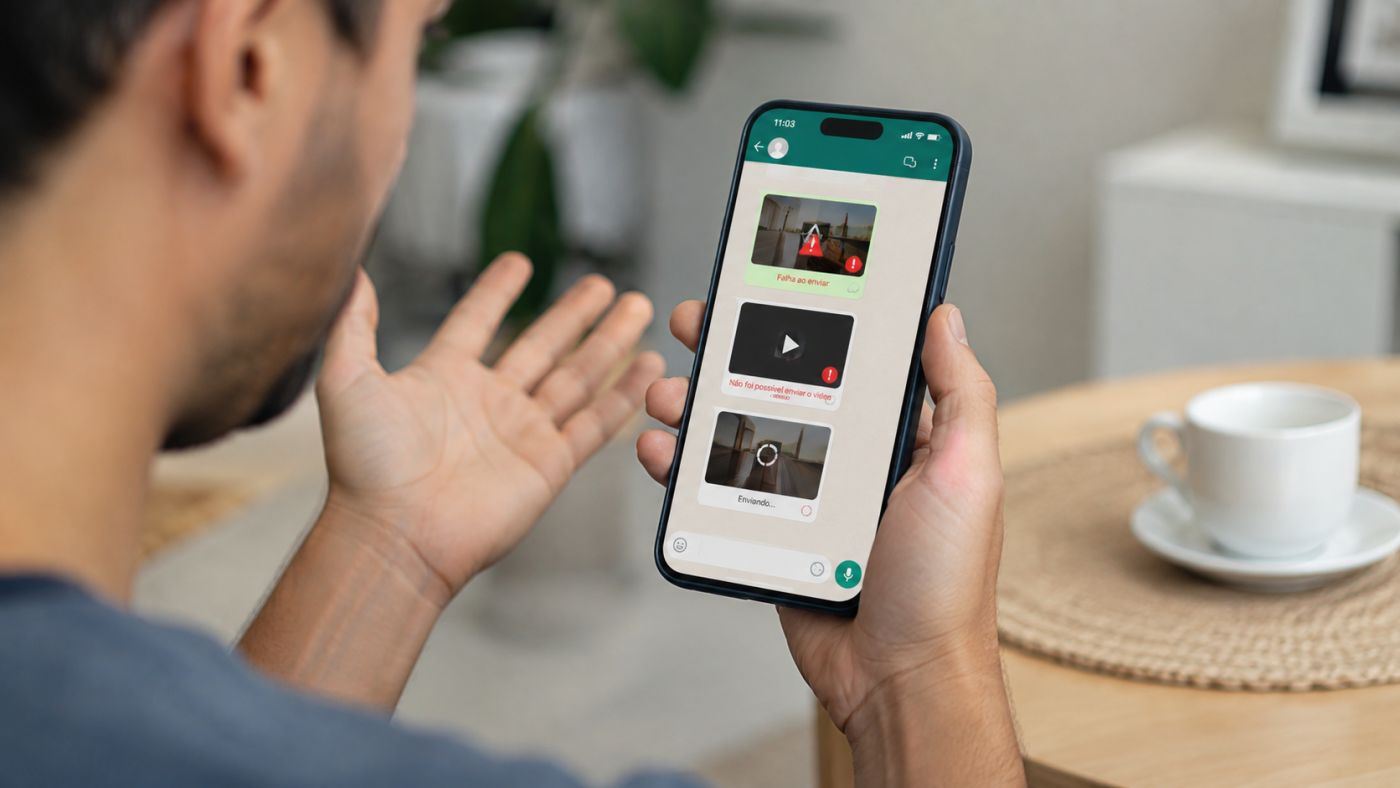 Usuários relataram instabilidade no envio de fotos, vídeos e figurinhas pelo aplicativo.