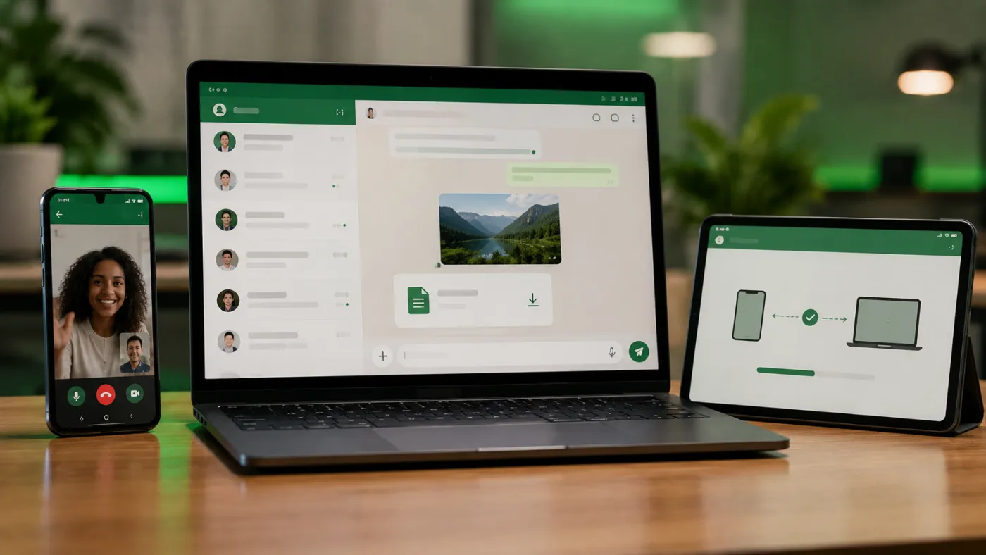 Atualizações anunciadas em 2026 ampliam as funções do WhatsApp no celular, computador e tablet.