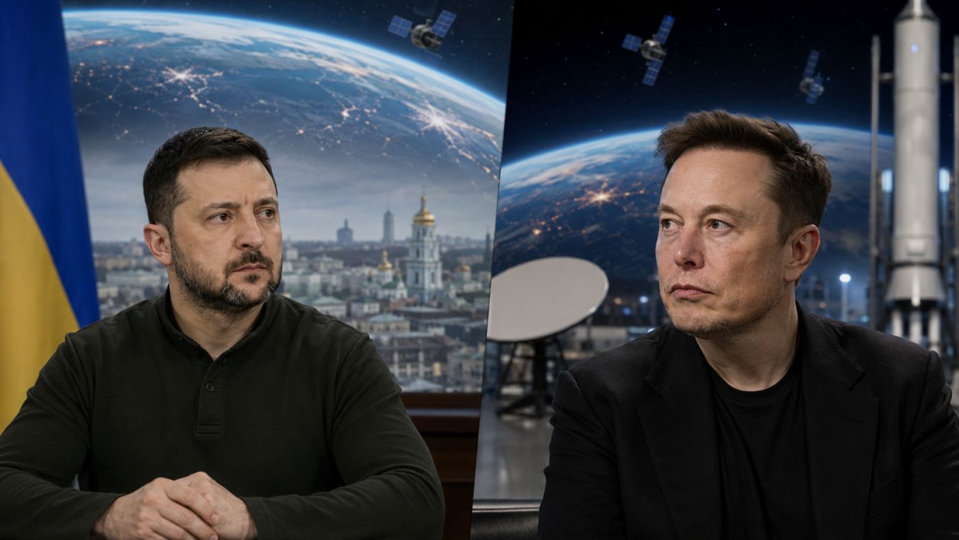 Volodymyr Zelensky concedeu a Elon Musk a Ordem da Liberdade, uma das principais condecorações da Ucrânia — Foto: